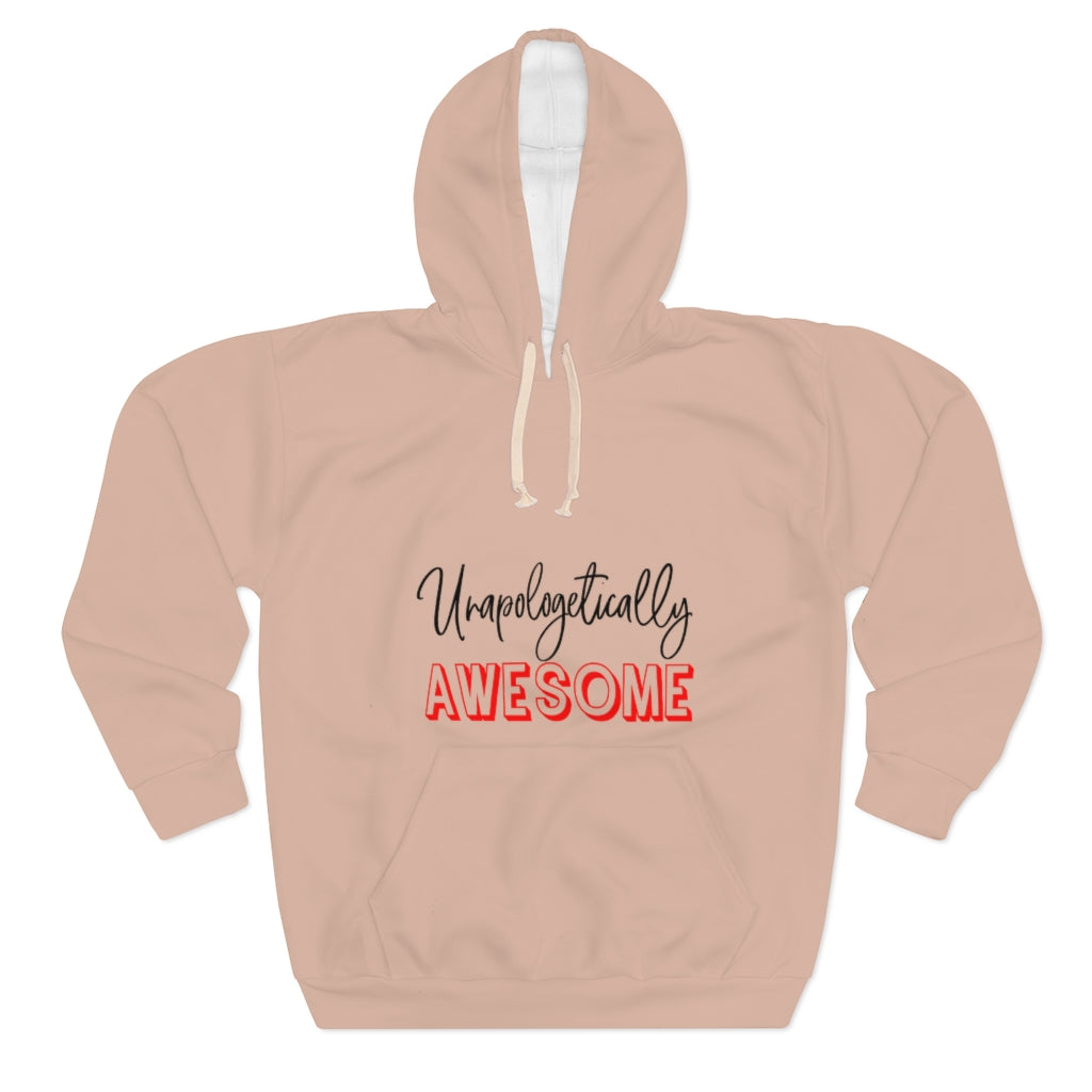 Unapologetically Awesome Pale Pink Unisex Pullover Hoodie
