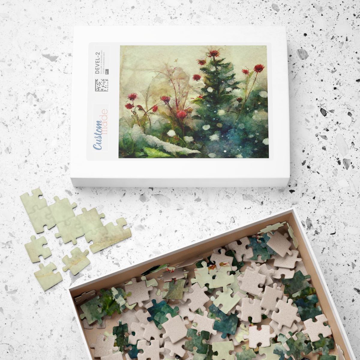 Watercolor Garden Puzzle
