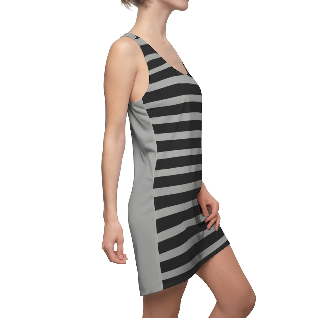 Heather Grey BLH Stripes Racerback Dress