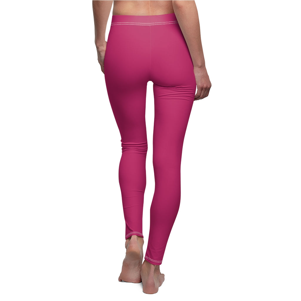 CH Hot Pink Casual Leggings with Model Back