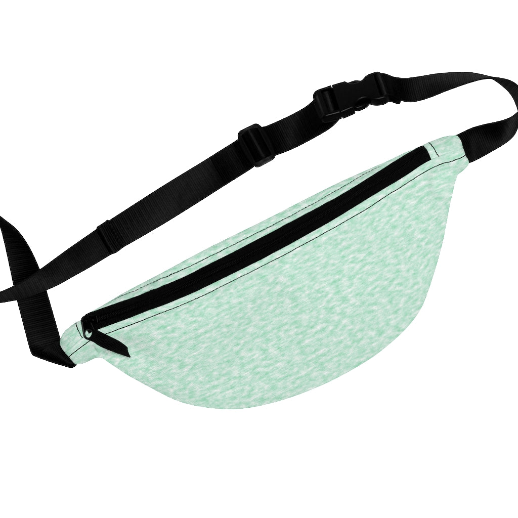 Seafoam Green and White Clouds Fanny Pack
