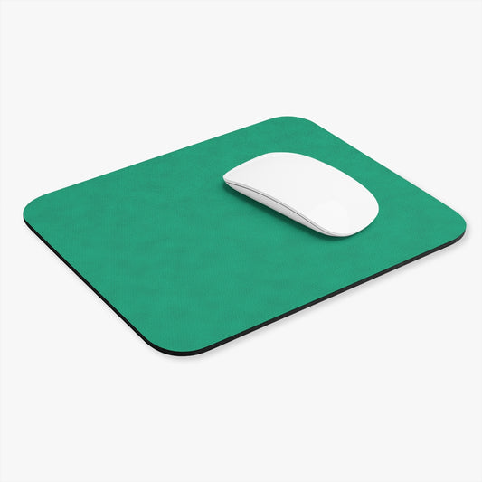 Light Turquoise Leather Print Rectangle Mouse Pad