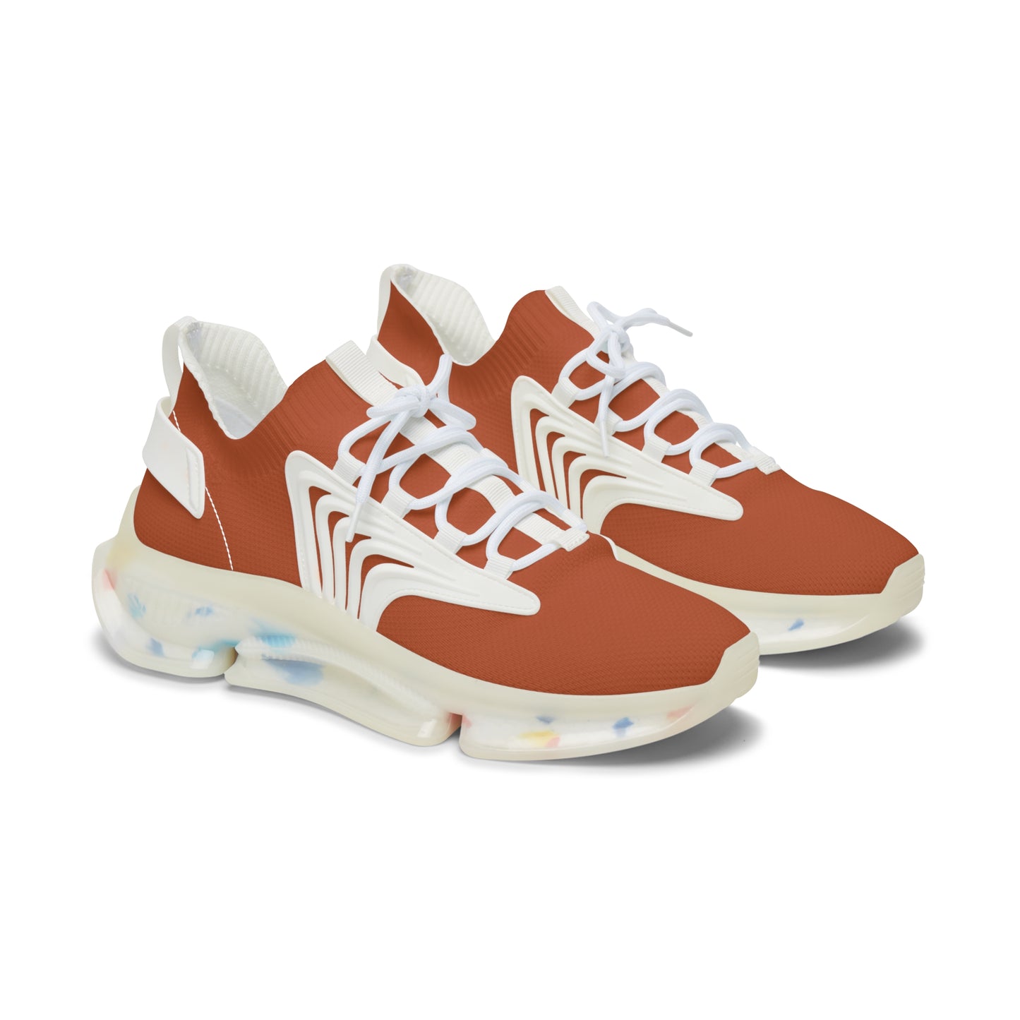 Autumn Orange Women's Mesh Sneakers