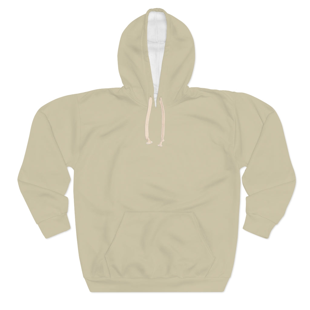 Solid Natural Unisex Pullover Hoodie