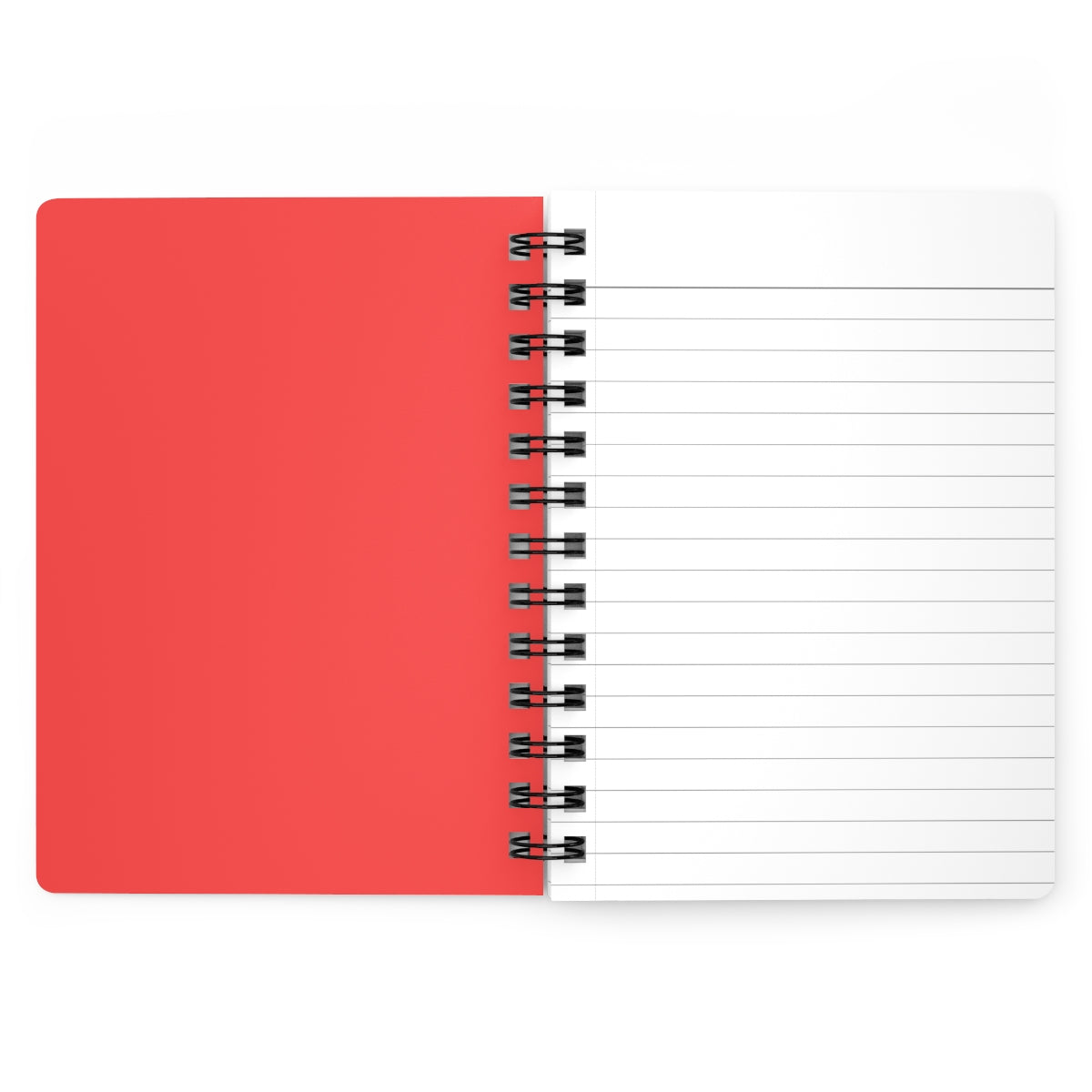 Red Leather Print Spiral Bound Journal