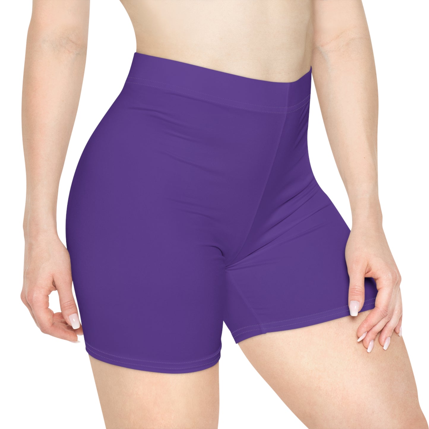 Purple Women's Biker Shorts