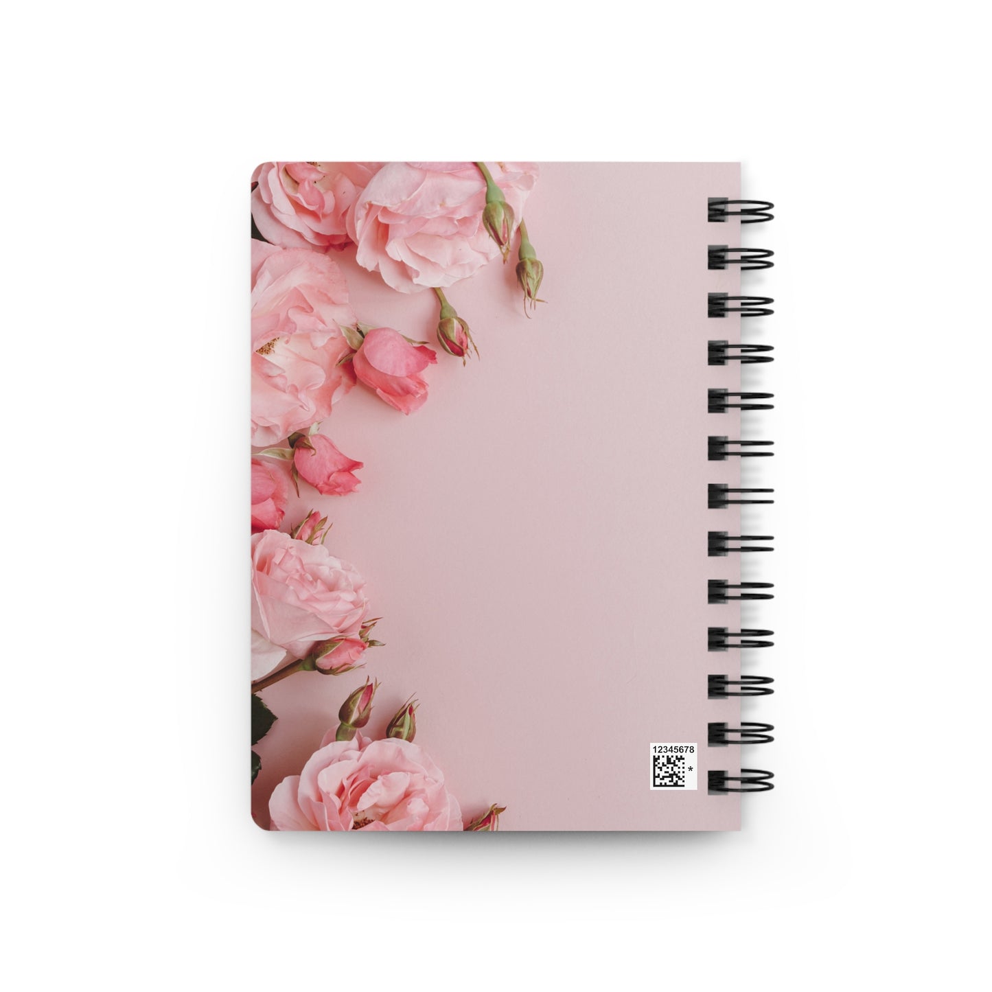 Stop for one minute Pink Floral Spiral Bound Journal
