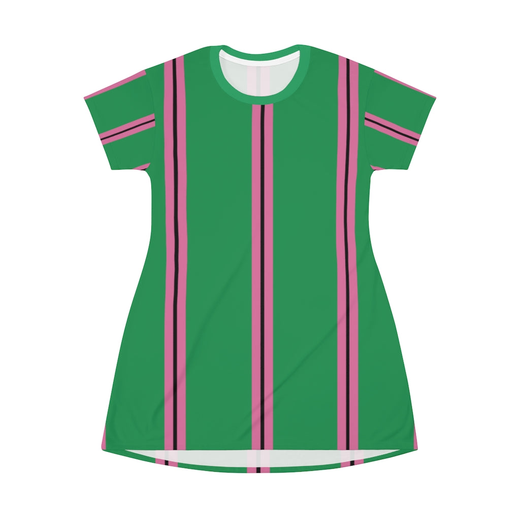Solid KG SHP Stripes T-shirt Dress