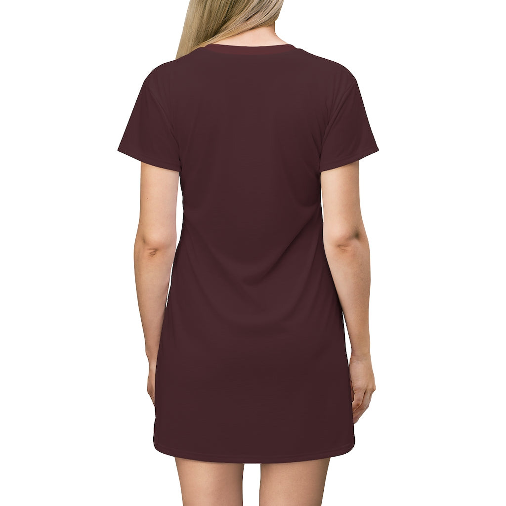 Chocolate Brown T-shirt Dress