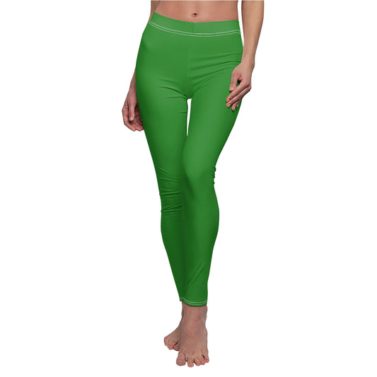 Forest Green Casual Leggings