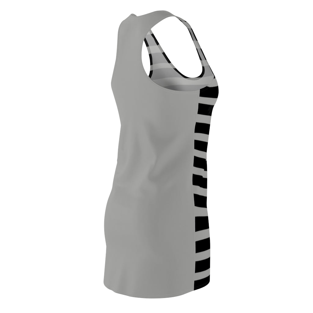 Heather Grey BLH Stripes Racerback Dress