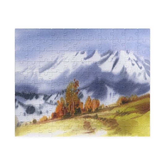 Watercolor Autumn Landscape Puzzle