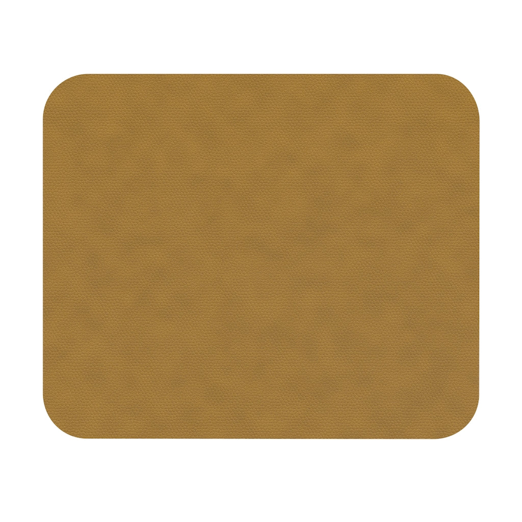 Gold Leather Print Rectangle Mouse Pad