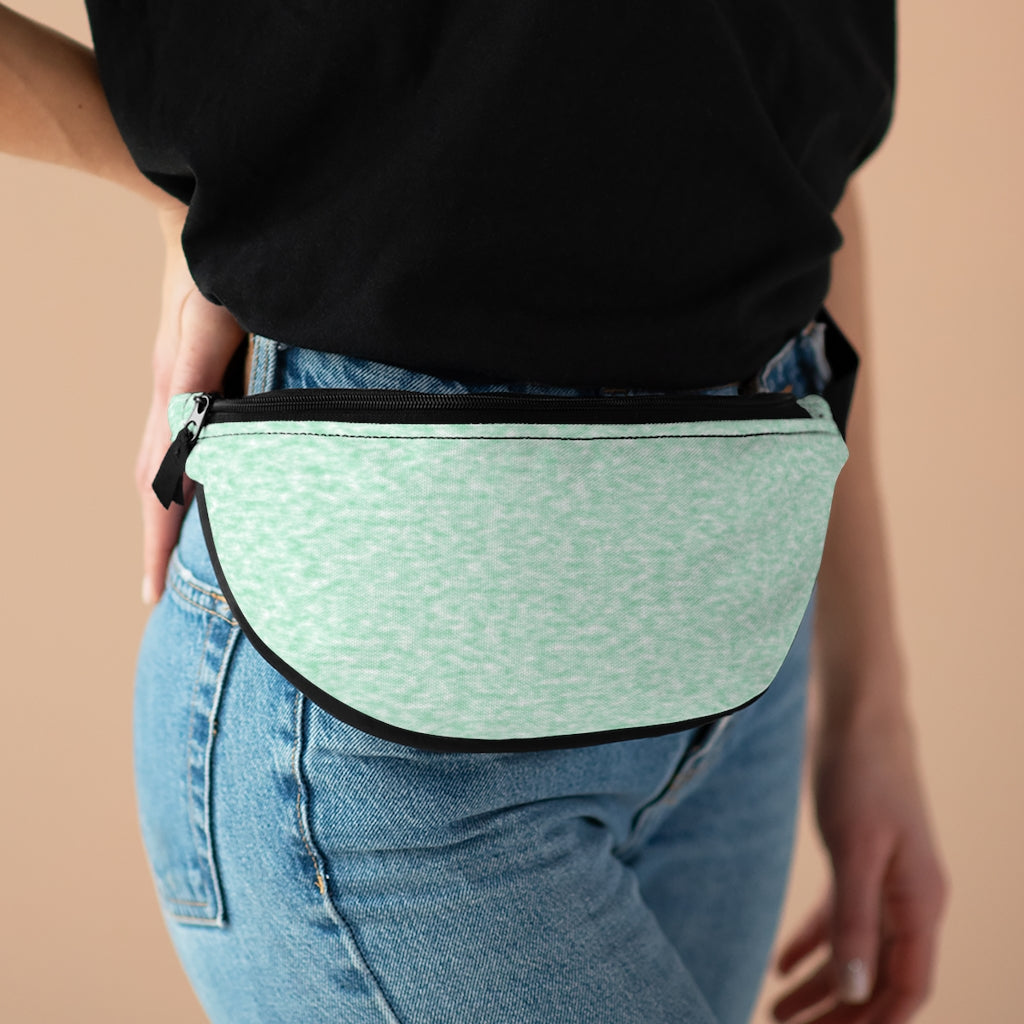 Seafoam Green and White Clouds Fanny Pack