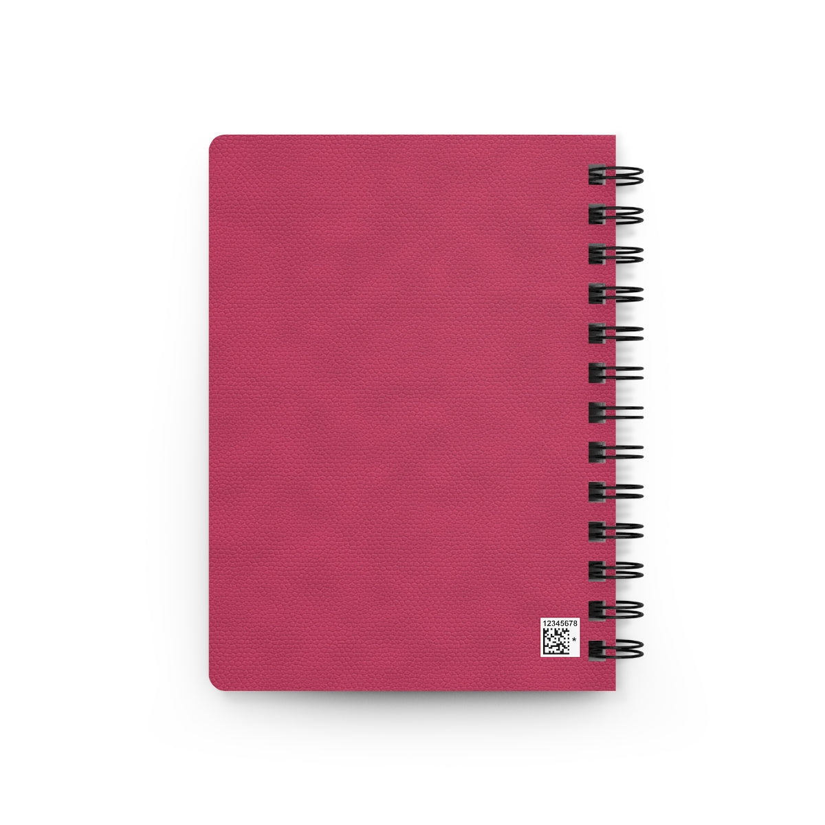 Pink Leather Print Spiral Bound Journal