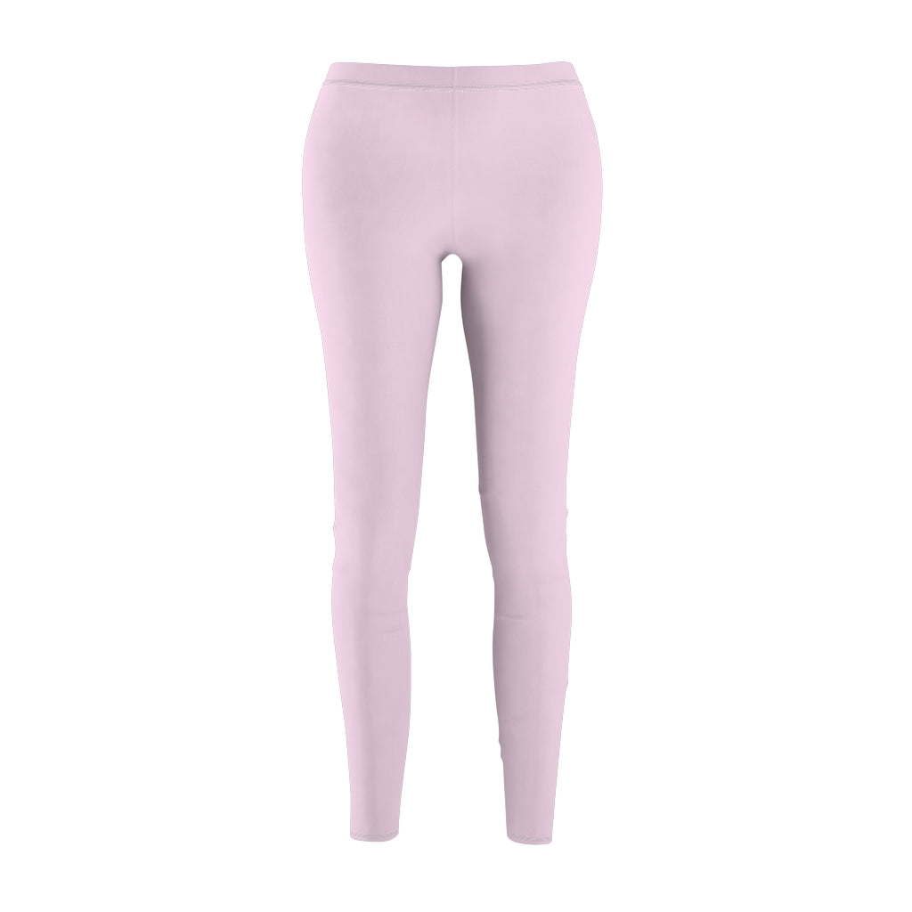 Light Magenta-Pink Casual Leggings