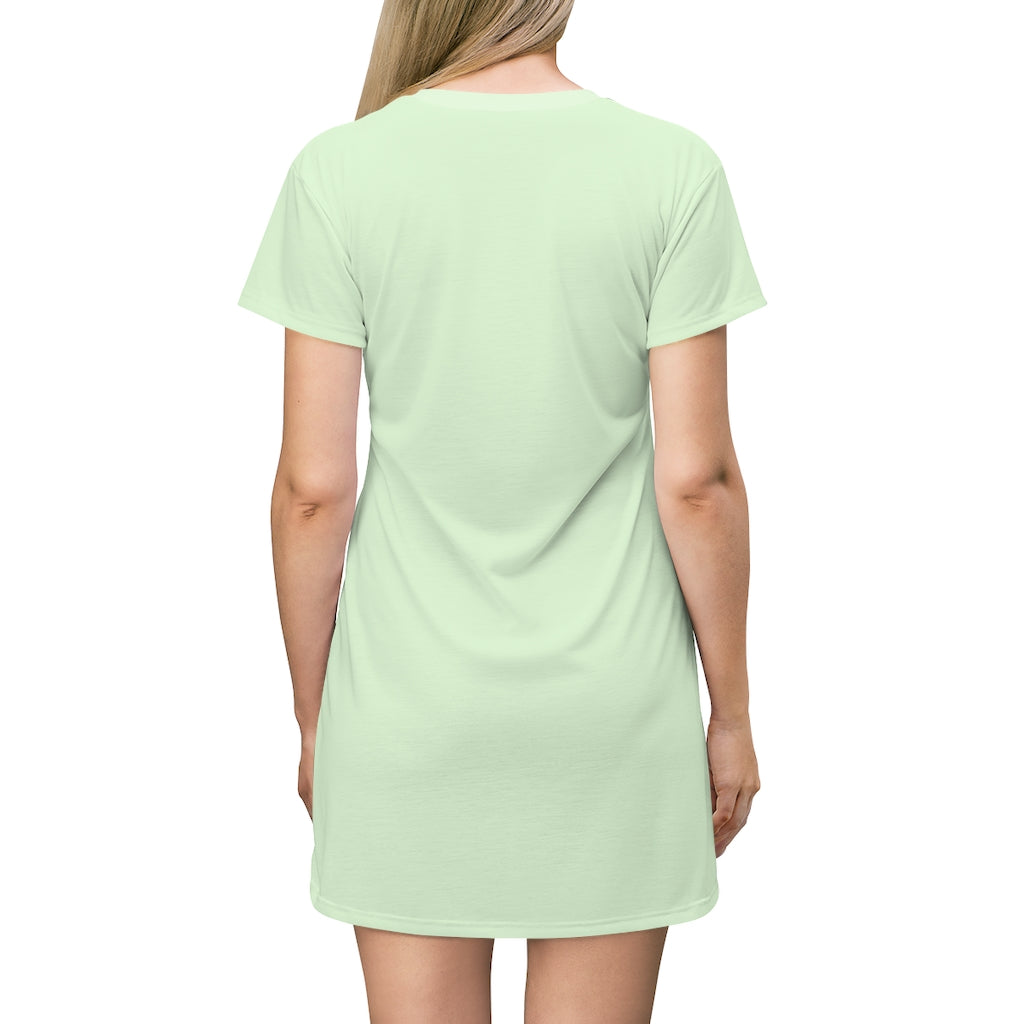Pale Green T-shirt Dress