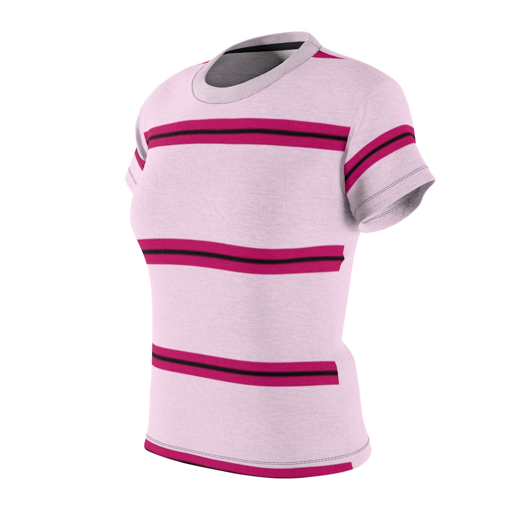 Light Magenta-Pink PRH Stripes Women's Tee
