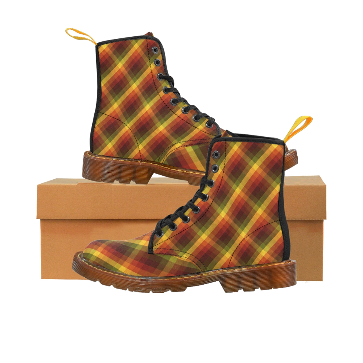 Autumn Plaid Boots