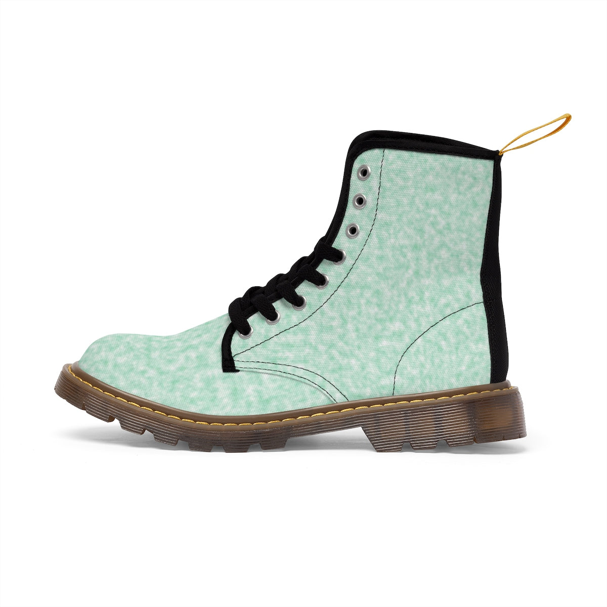 Seafoam Green and White Clouds Boots