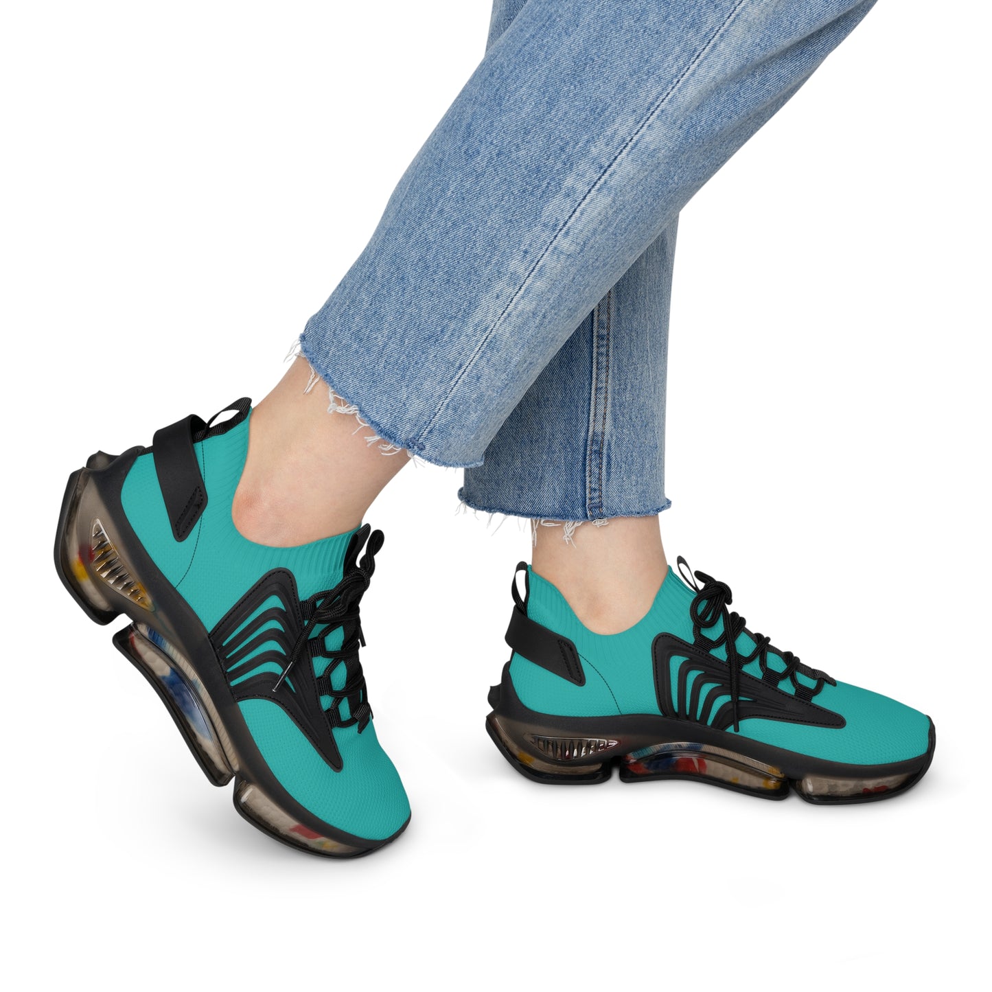 Ocean Blue Women's Mesh Sneakers