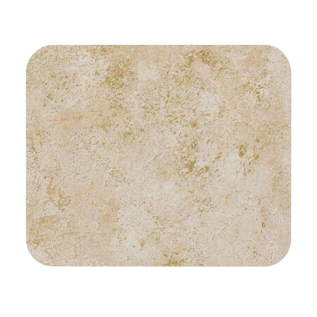 Gold Marble Rectangle Mouse Pad