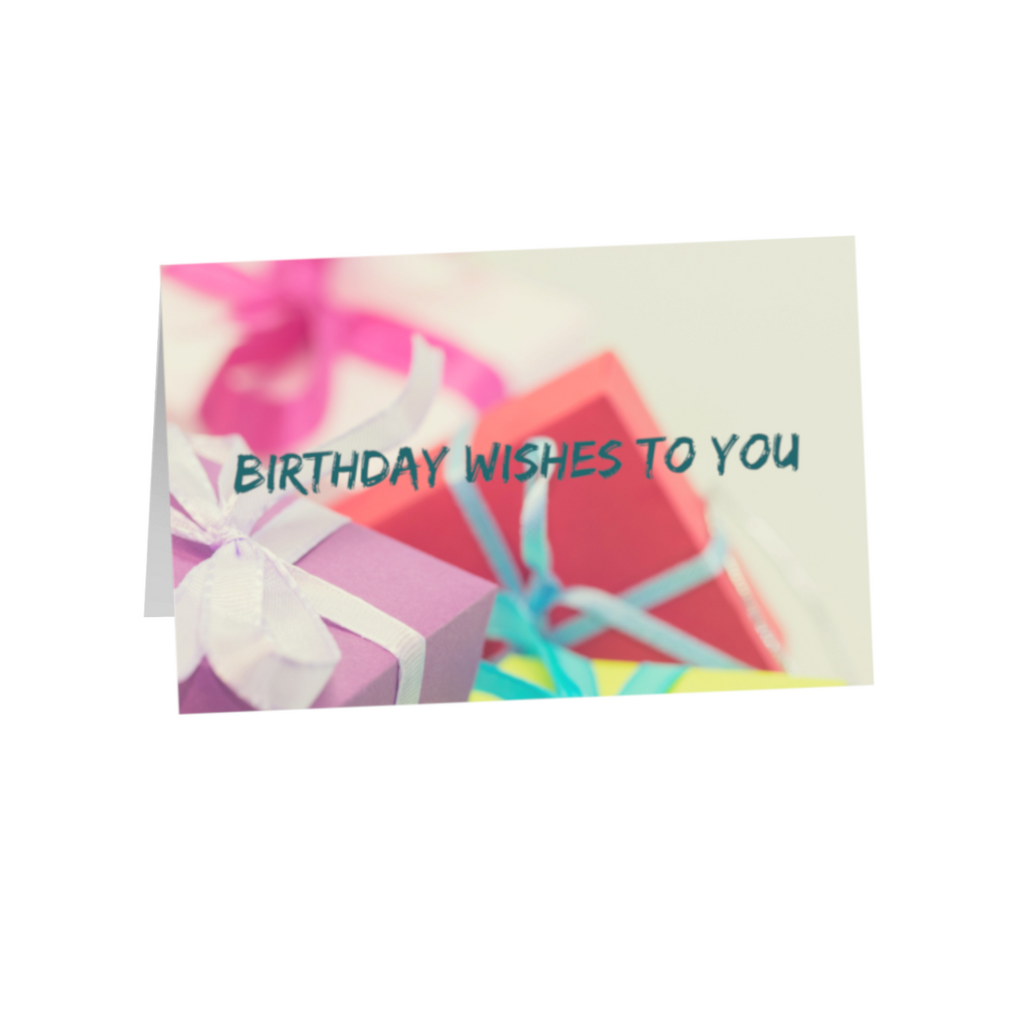 Birthday Wishes to You 8.5x5.5 Greeting Card