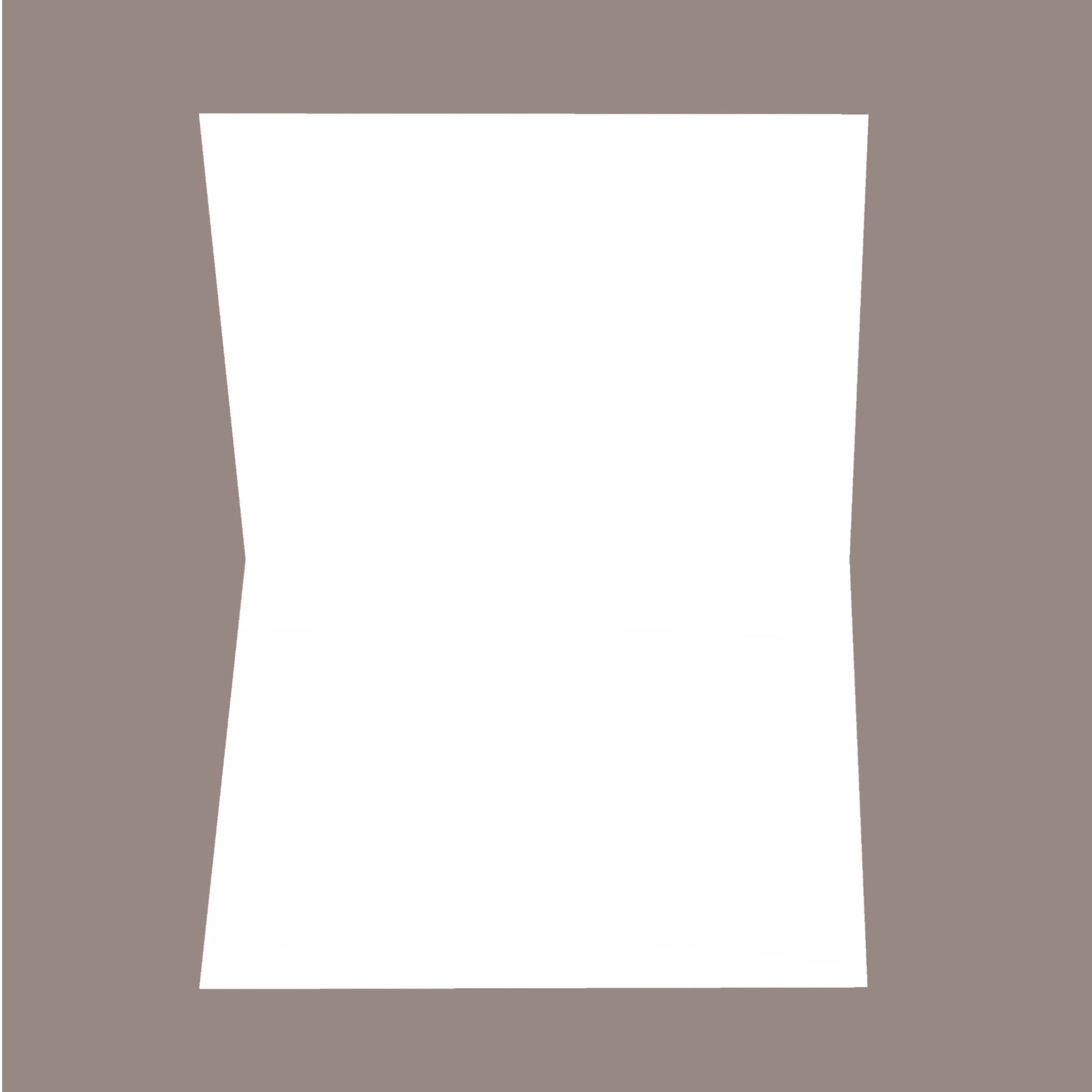 Blank Open Landscape Greeting Card with Brown Background