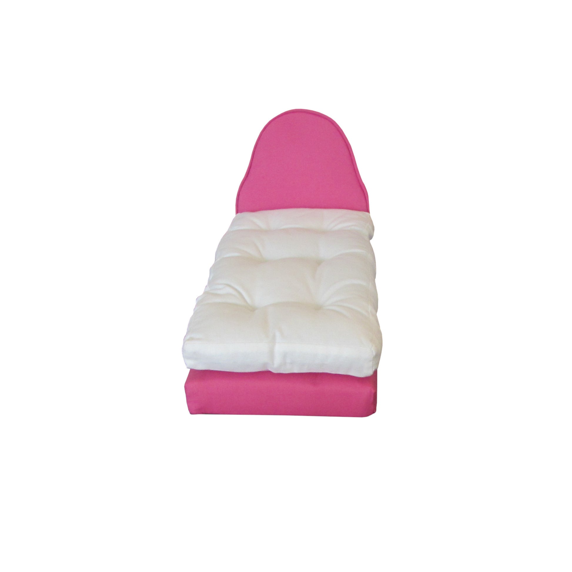 Bright Pink Doll Bed and Mattress for 11.5-inch and 12-inch dolls Second view