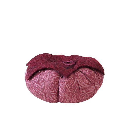 Burgundy Top Burgundy Swirl Print Tomato Pincushion