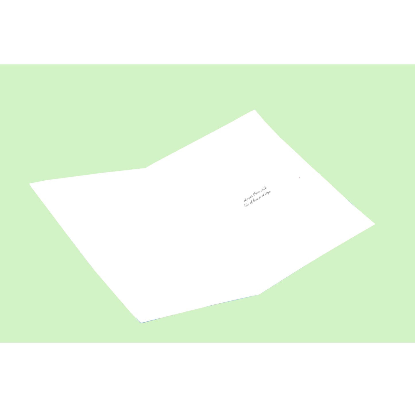 Congratulations on new 5.5x8.5 Open Greeting Card - Green