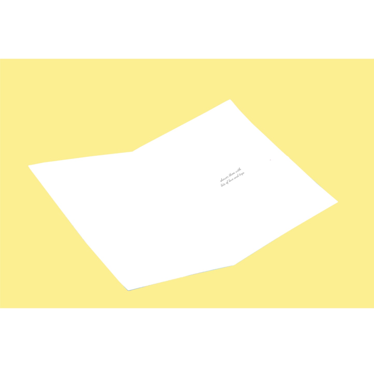 Congratulations on new 5.5x8.5 Open Greeting Card -  Yellow