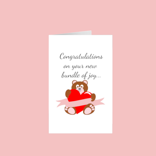 Congratulations on new 5.5x8.5 Greeting Card
