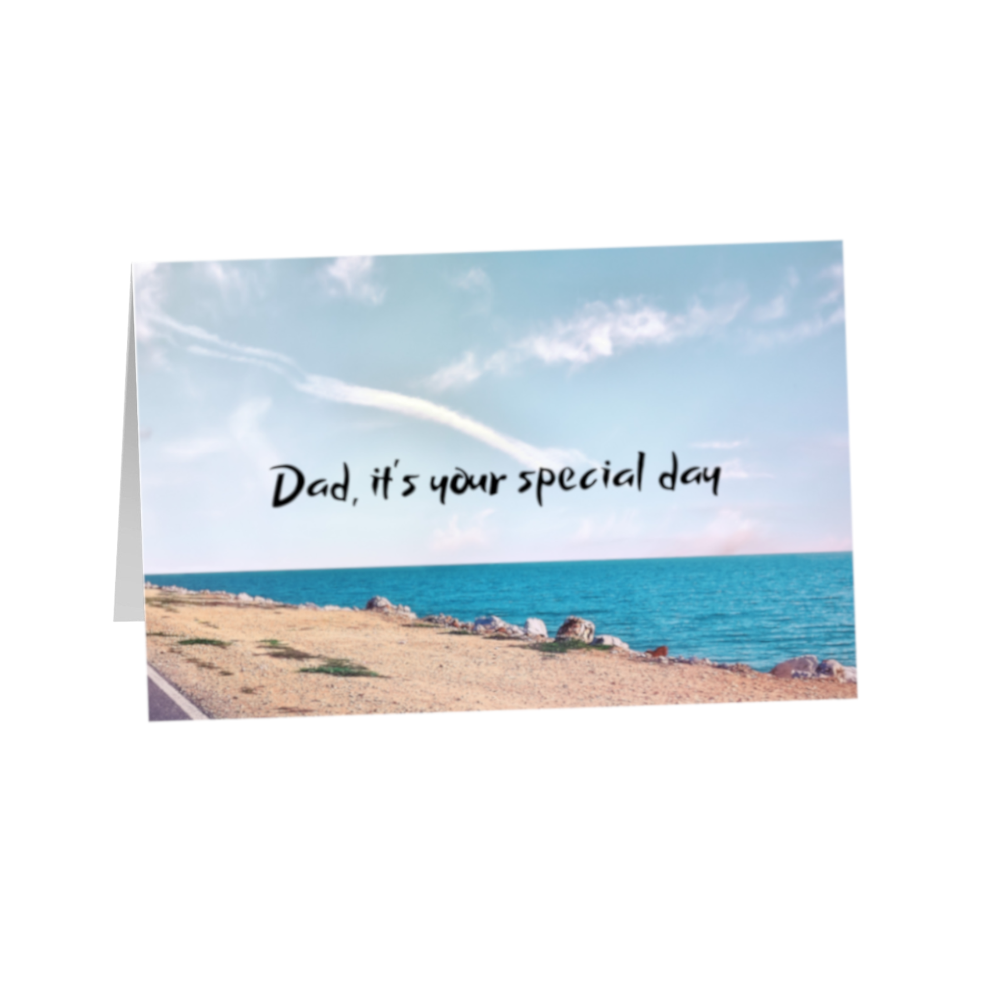 Dad, it's your special day... 8.5x5.5 Greeting Card