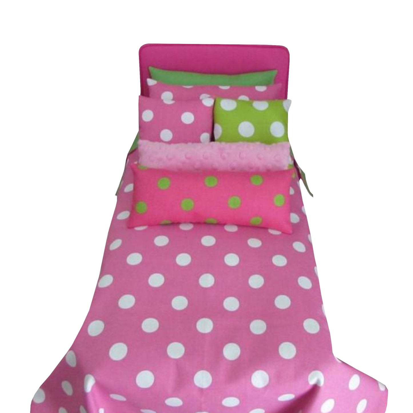 Dots Doll Bedding for 18-inch Doll Beds