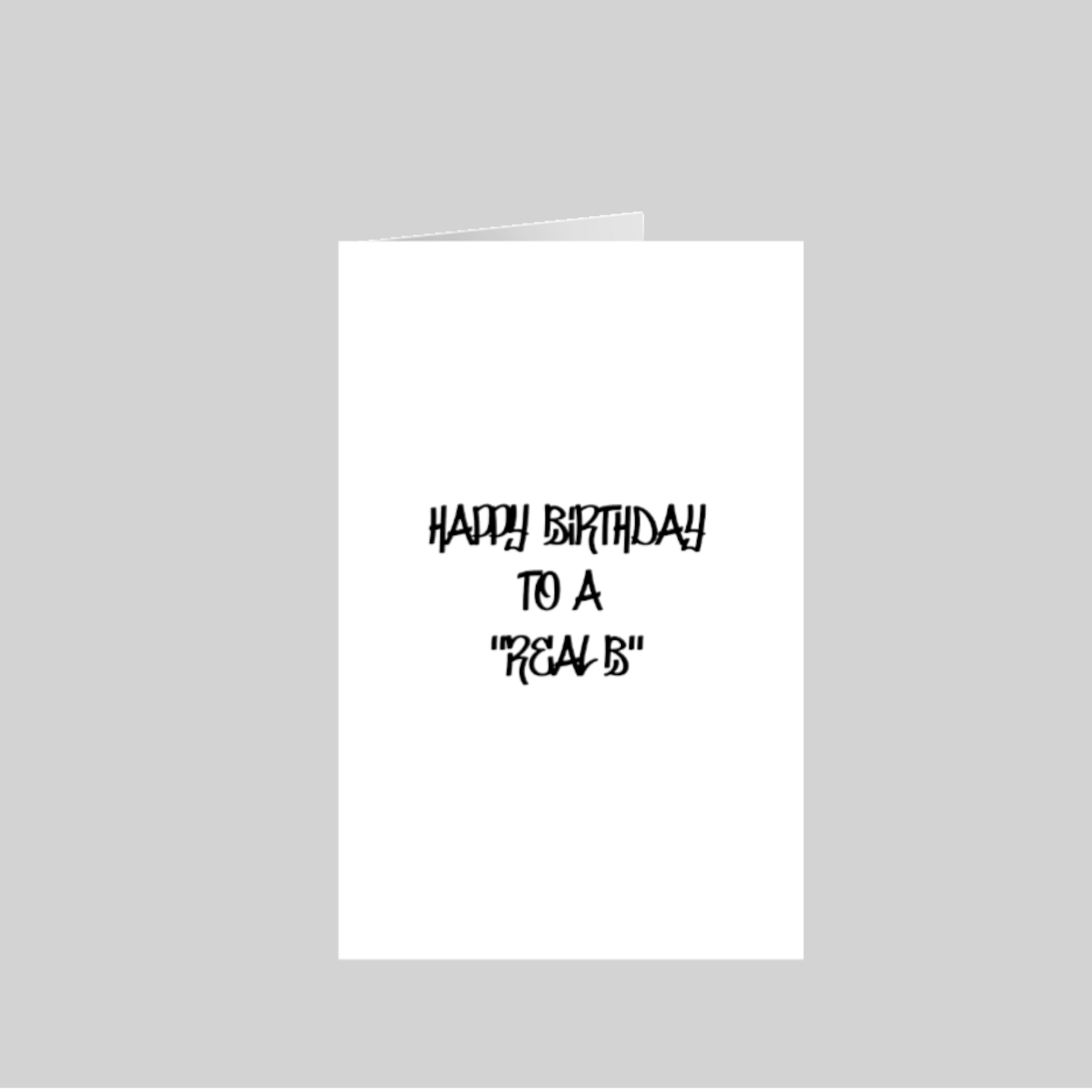Happy Birthday to a 5.5x8.5 Greeting Card