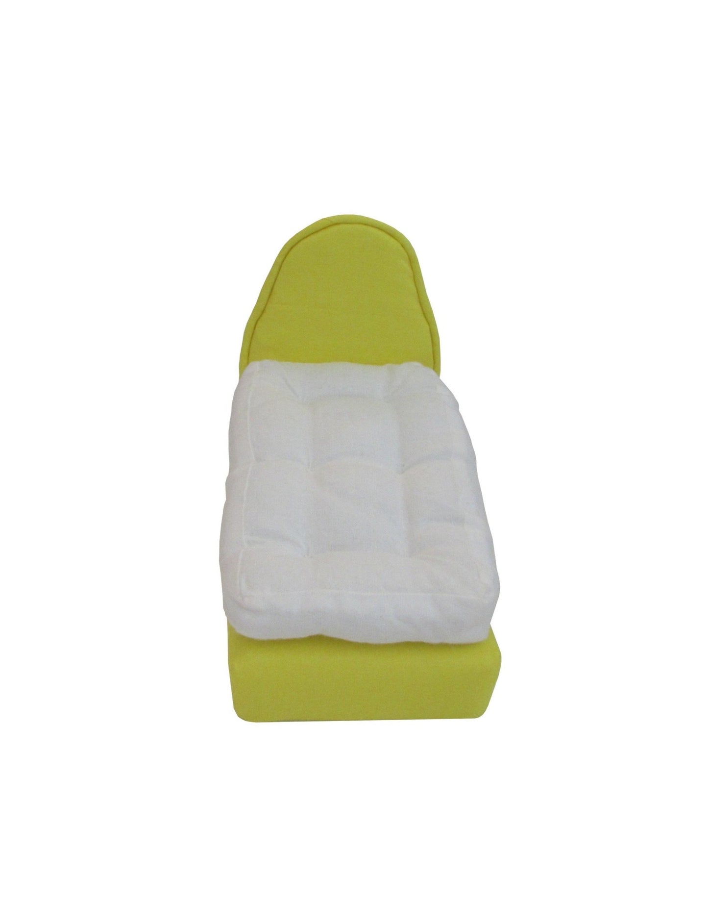 Bright Yellow Doll Bed for 6 1/2-inch dolls
