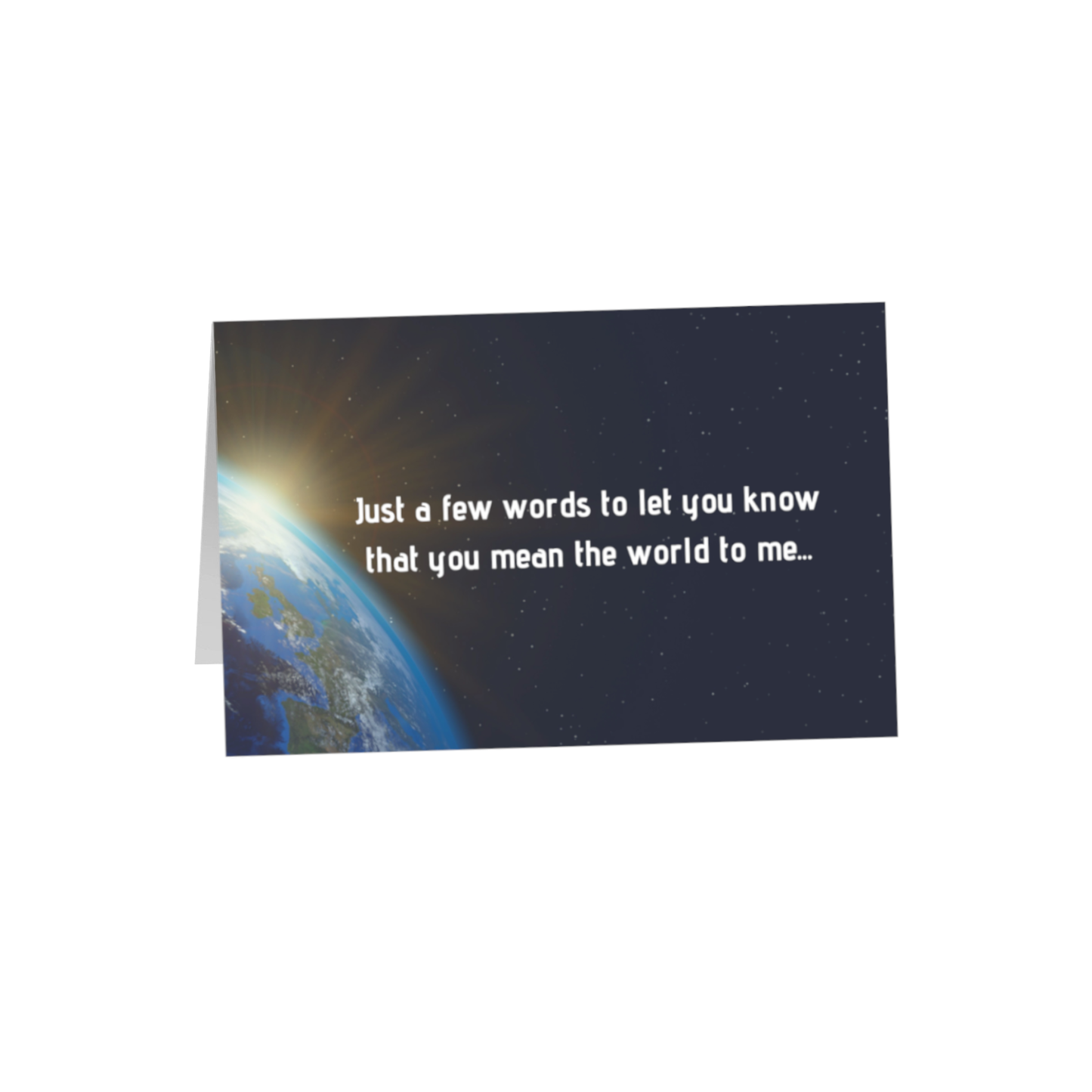 Just a few words 8.5x5.5 Greeting Card