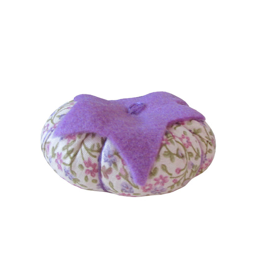 Lavender Top Floral Print Tomato Pincushion