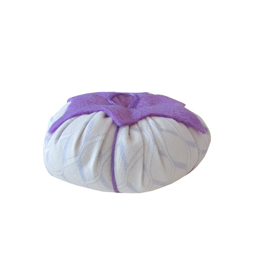 Lavender Top Periwinkle Print Tomato Pincushion 