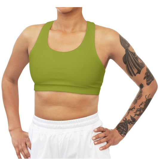 Lime Seamless Sports Bra