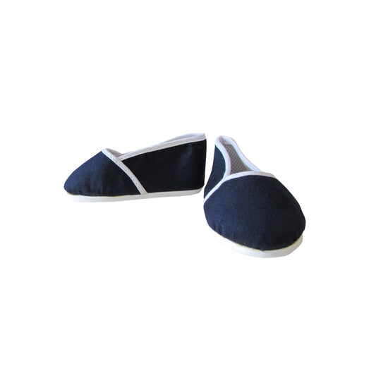 Navy and White Slip-On Shoes for 18-inch Dolls