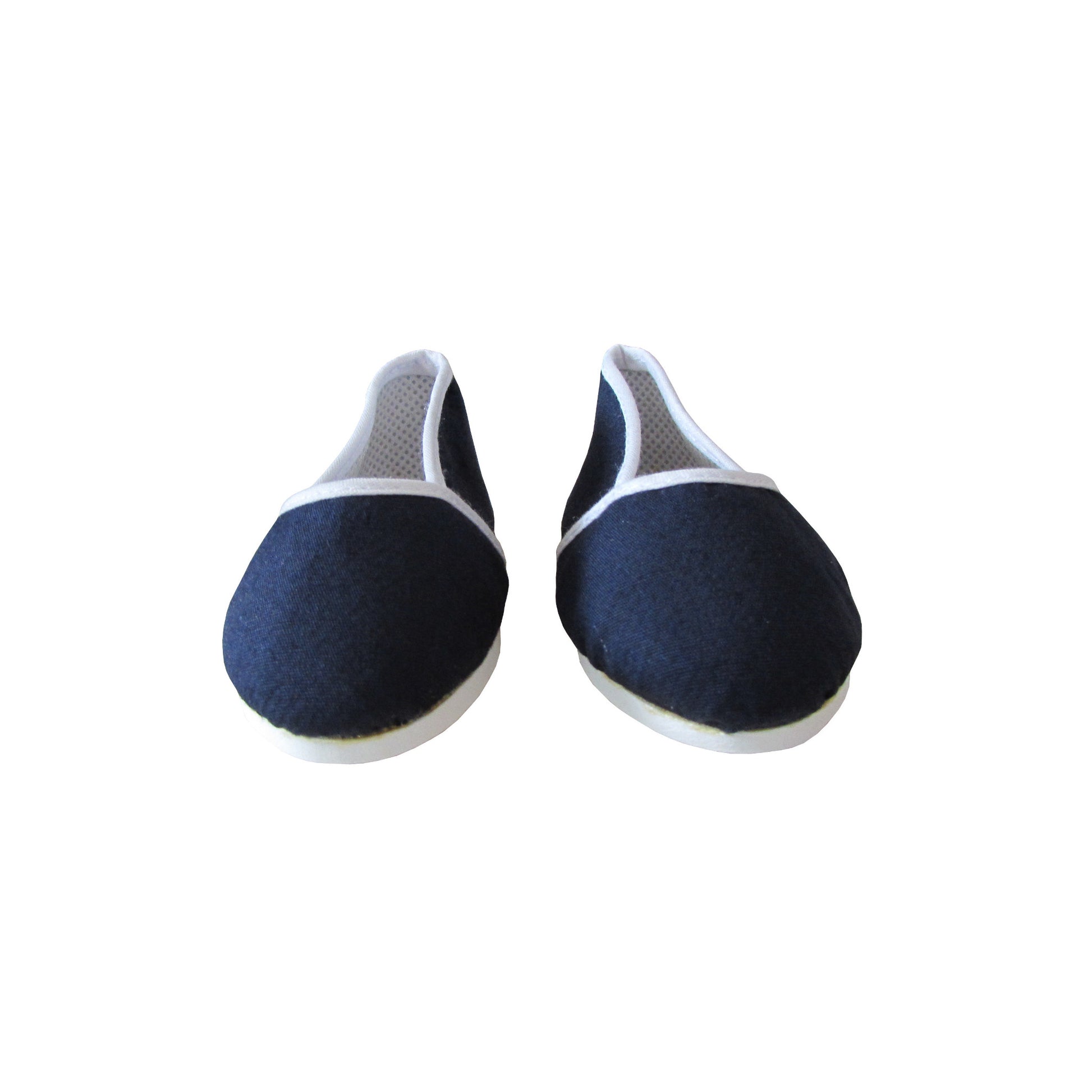 Navy and White Slip-On Shoes for 18-inch Dolls