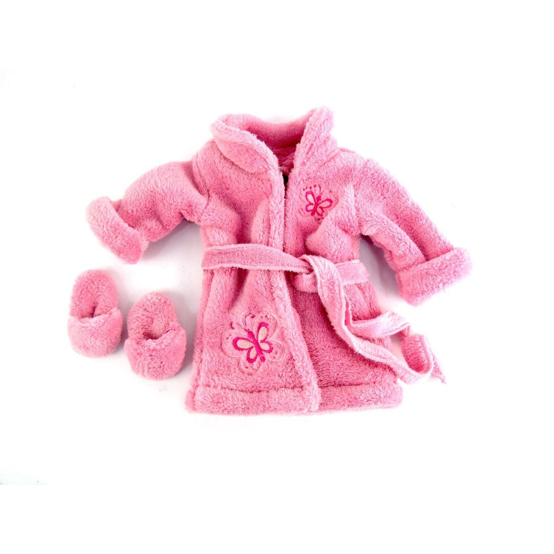 Pink Butterfly Bathrobe for 18 inch Dolls