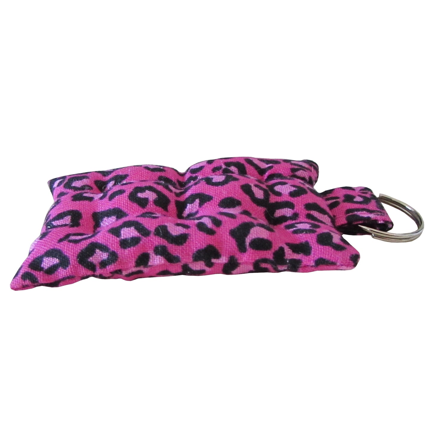 Pink Cheetah Mattress Key Chain Side view