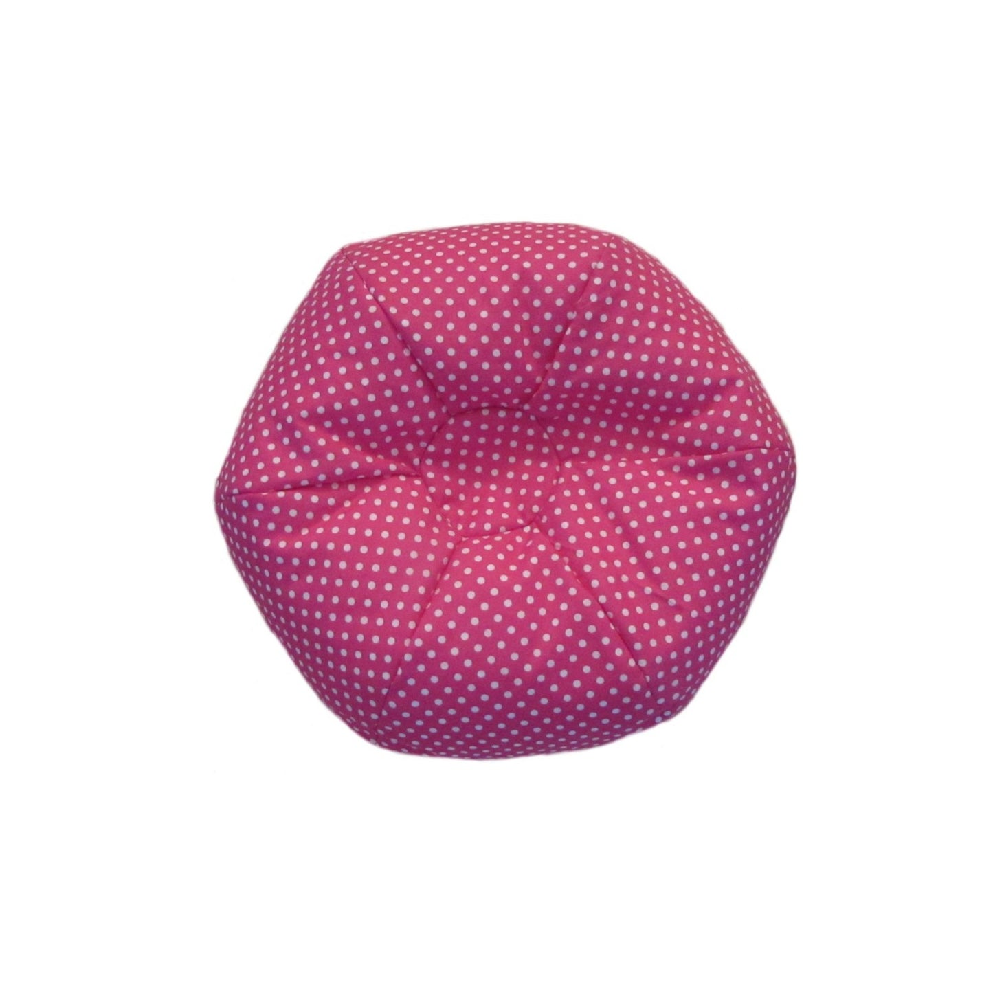 Pink Dots Doll Bean Bag Chair for 18-inch dolls without doll
