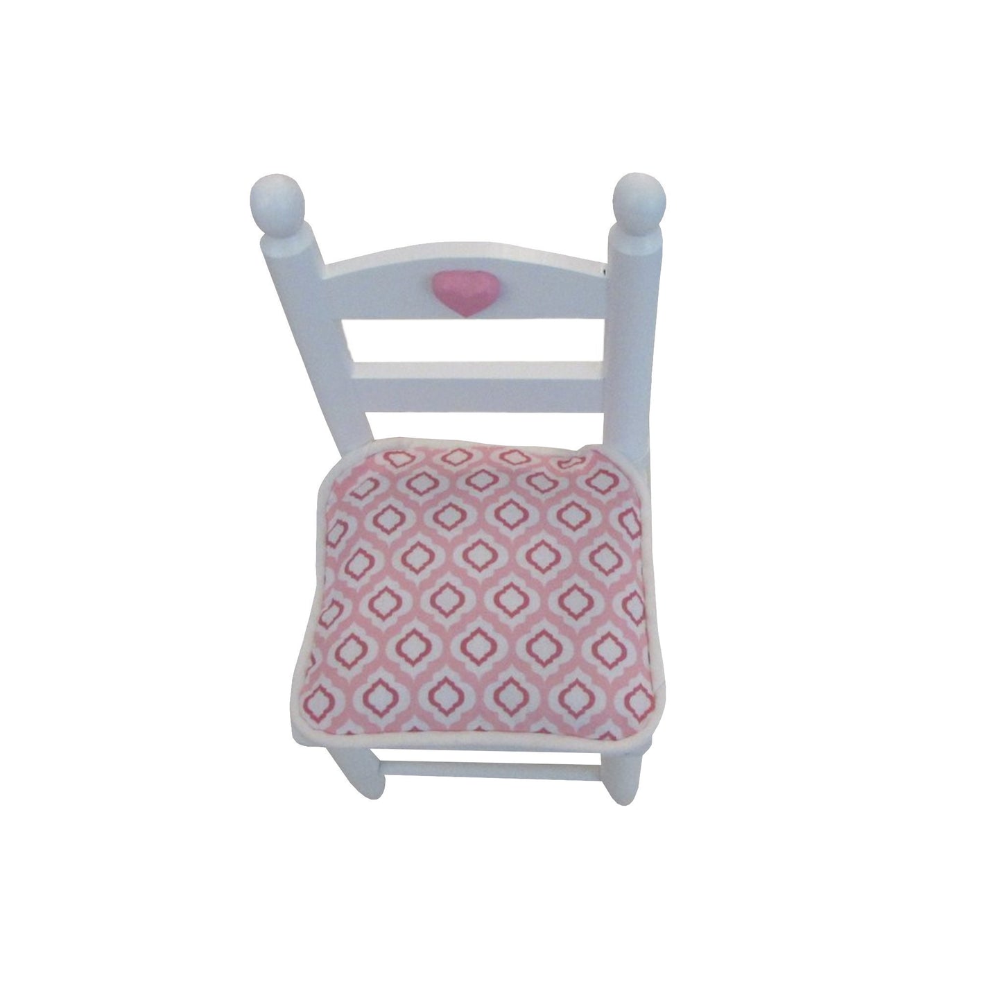Pink Print Doll Chair Cushions for 18-inch Dolls Second view