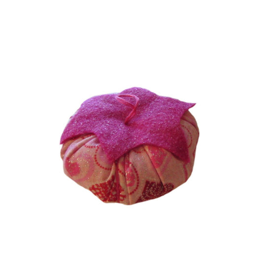 Pink Top Hearts Tomato Pincushion