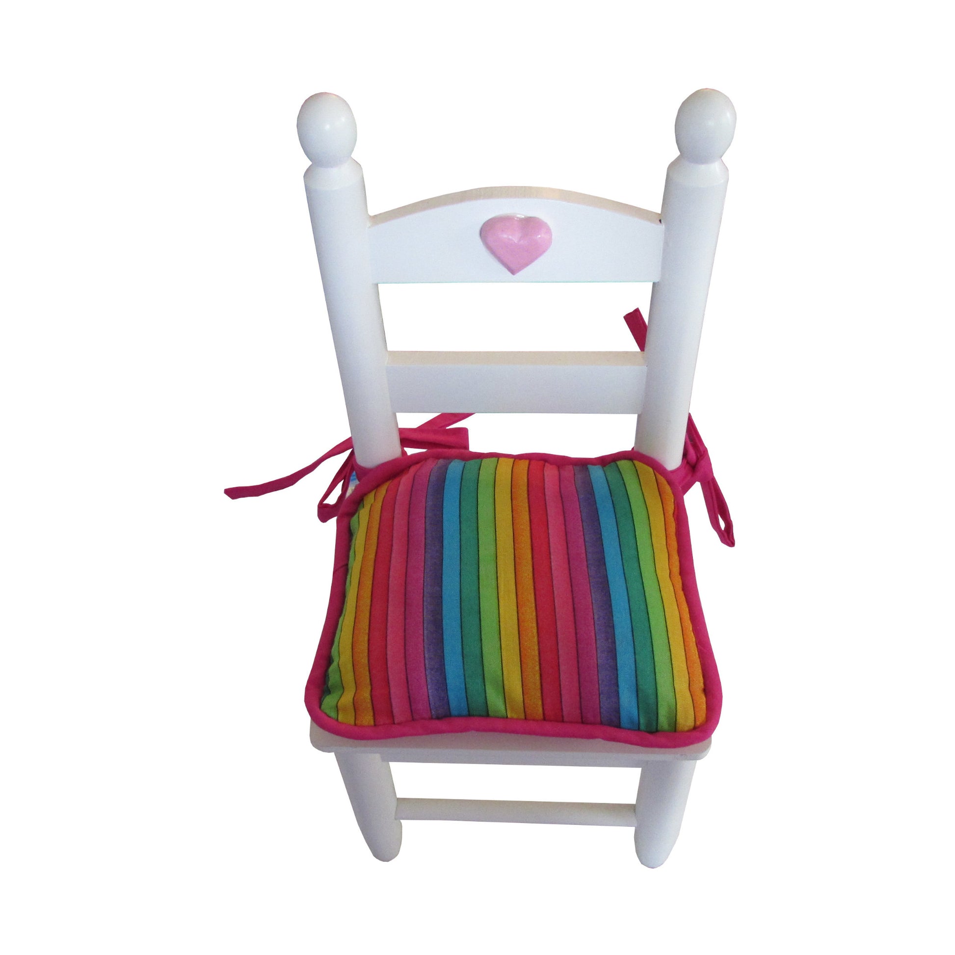 Rainbow Doll Chair Cushion for 18-inch dolls Second view