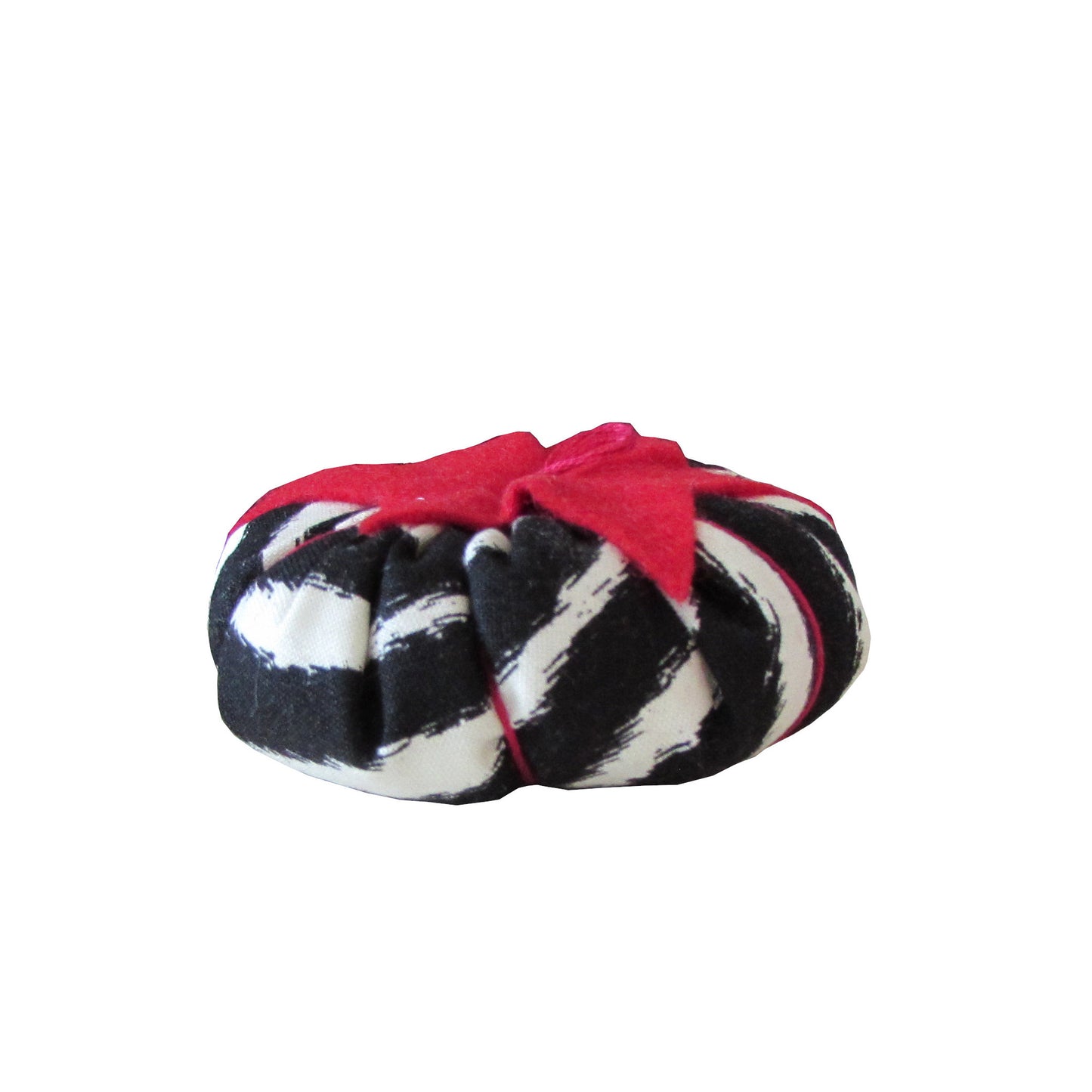 Red Top Zebra Print Pincushion